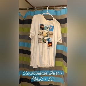 Men’s Aeropostale Shirt. Size XXL. Color: White.